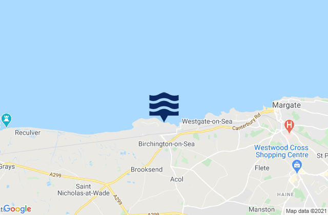 Birchington-on-Sea, United Kingdom潮水