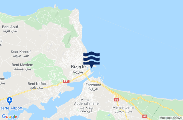 Bizerte, Tunisia潮水