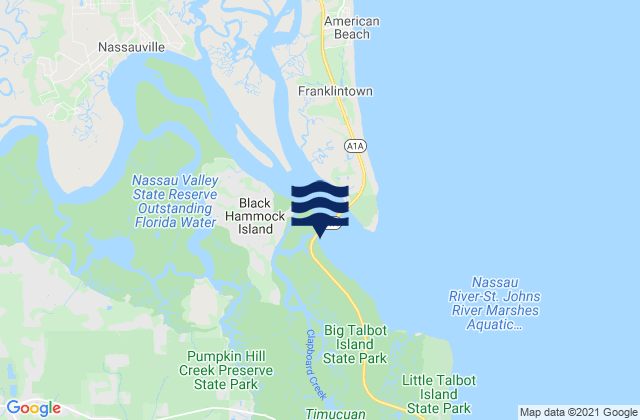 Black Hammock Island, United States潮水