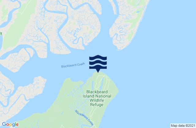 Blackbeard Island, United States潮水