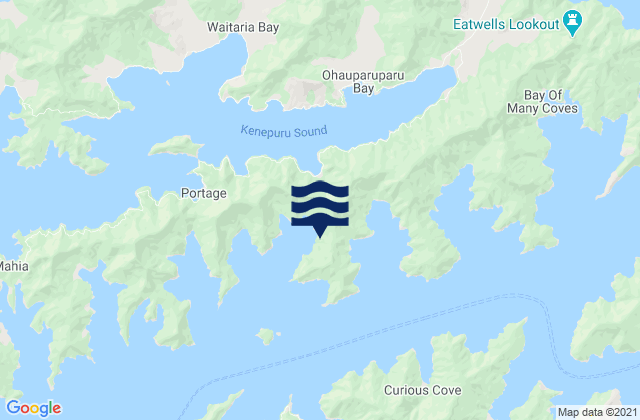 Blackwood Bay or Tahuahua Bay, New Zealand潮水
