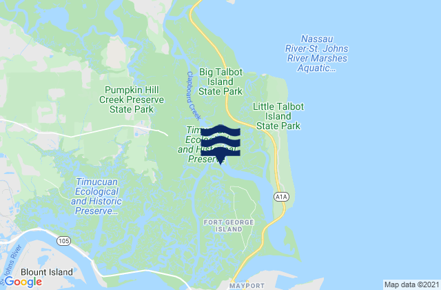 Blount Island, United States潮水