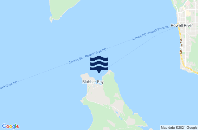 Blubber Bay, Canada潮水