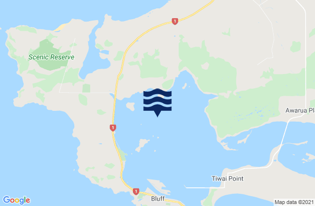 Bluff Harbour, New Zealand潮水