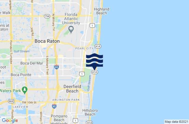 Boca Raton (Lake Boca Raton), United States潮水