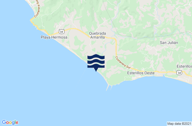 Boca del Río Tusubres, Costa Rica潮水