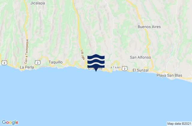 Bocana del Zonte, El Salvador潮水
