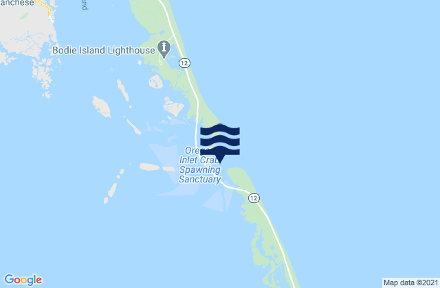 Bodie Island-Pea Island, United States潮水