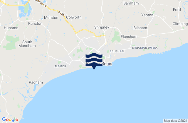 Bognor Regis - West Beach, United Kingdom潮水