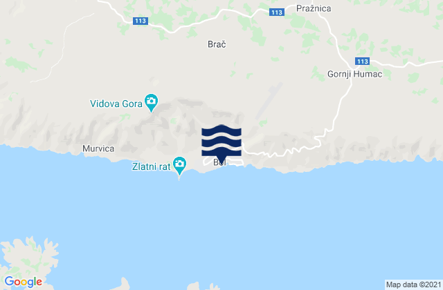 Bol, Croatia潮水