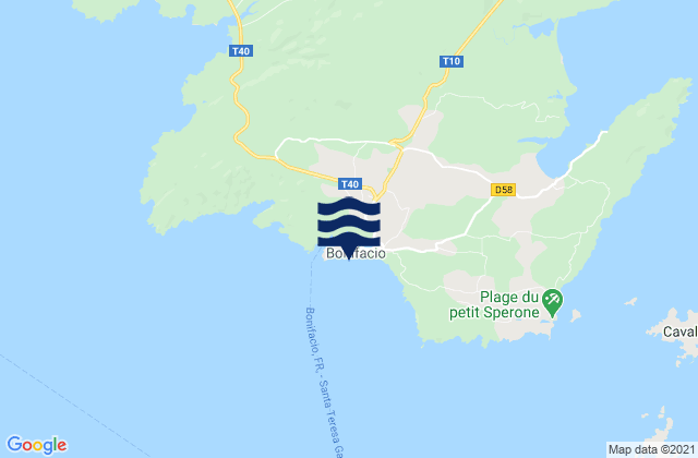 Bonifacio, France潮水