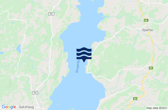 Borgenfjorden, Norway潮水