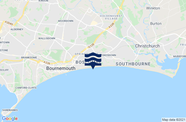Boscombe Pier, United Kingdom潮水