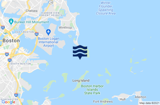 Boston Harbor, United States潮水
