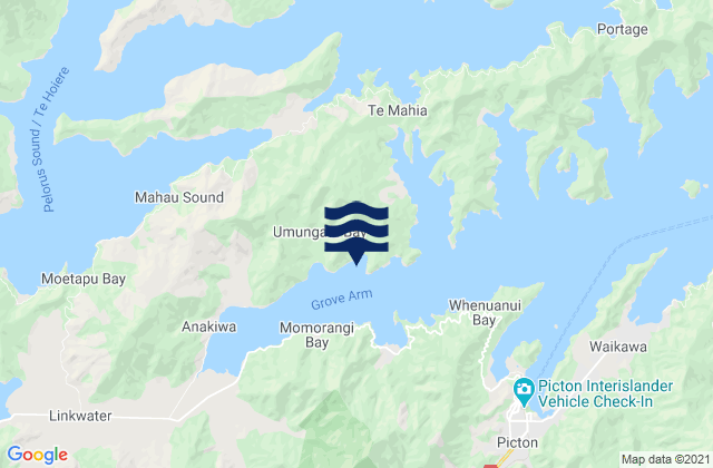 Bottle Bay, New Zealand潮水