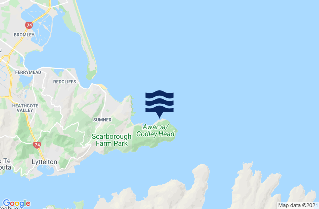 Boulder Bay, New Zealand潮水