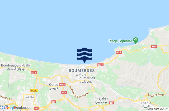Boumerdas, Algeria潮水