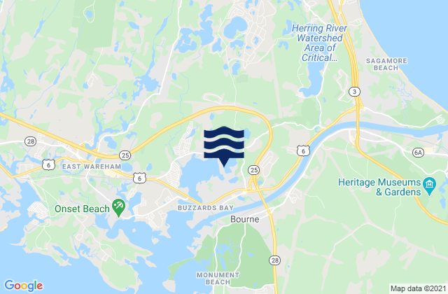 Bourne (Cape Cod Canal sta. 320), United States潮水
