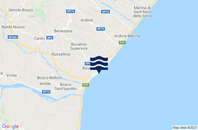 Bovalino Marina, Italy潮水