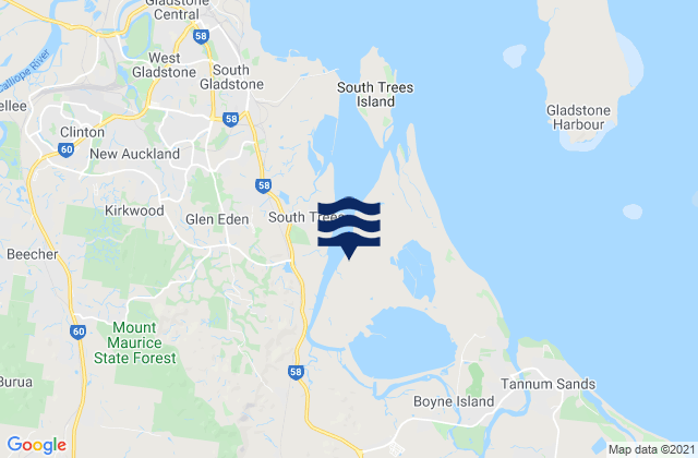 Boyne Island, Australia潮水