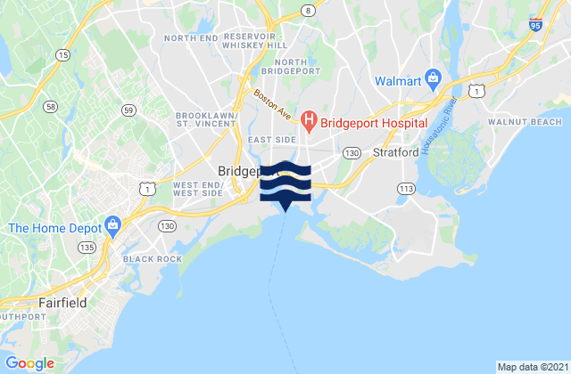 Bridgeport Harbor Tongue Point, United States潮水