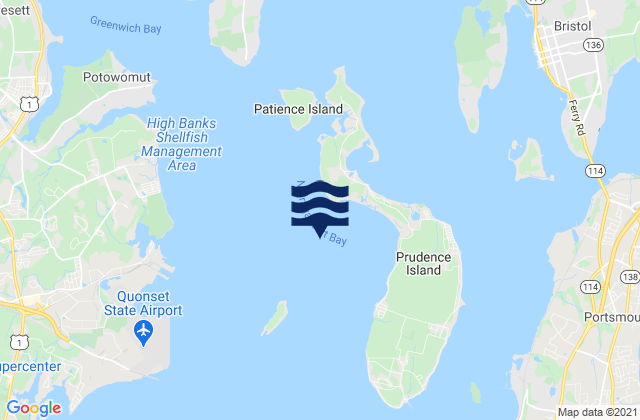 Bristol Point, Narragansett Bay, United States潮水