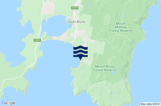 Bruny Island - Cloudy Bay, Australia潮水