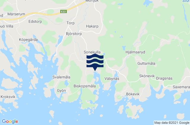 Bräkne-Hoby, Sweden潮水