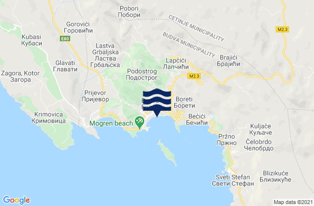 Budva, Montenegro潮水