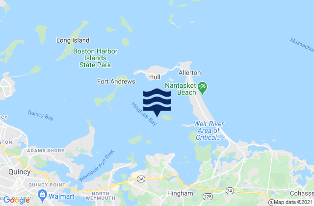 Bumkin Island 0.1 n.mi. west of, United States潮水