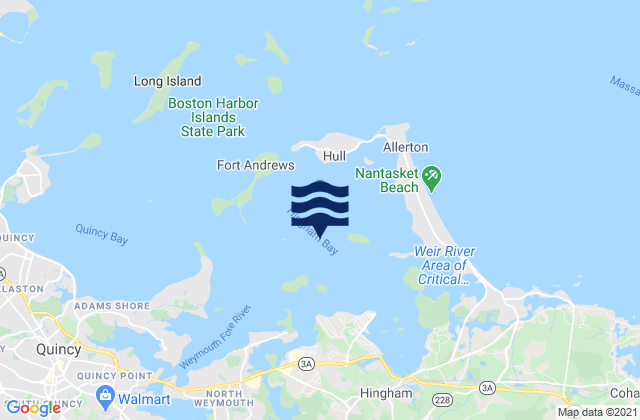 Bumkin Island 0.4 n.mi. west of, United States潮水