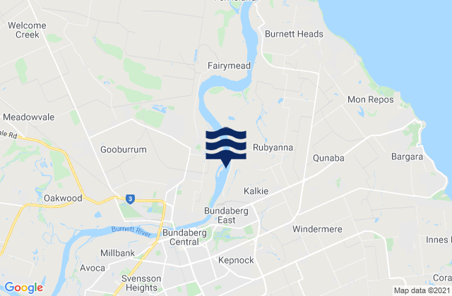 Bundaberg, Australia潮水