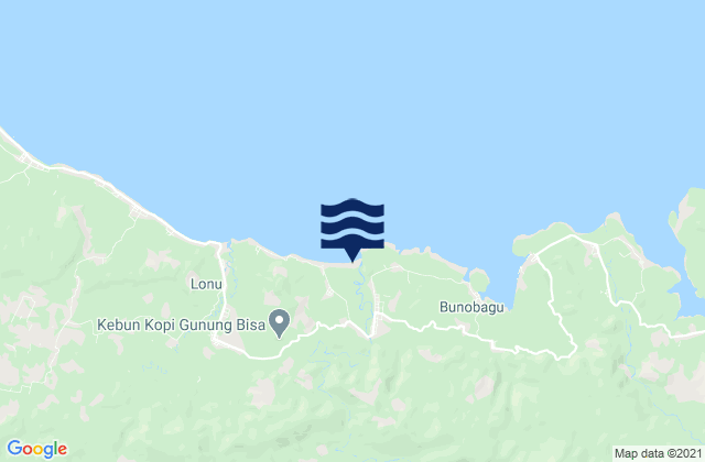 Bunobogu, Indonesia潮水
