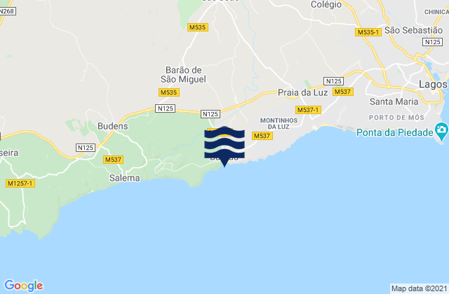Burgau, Portugal潮水