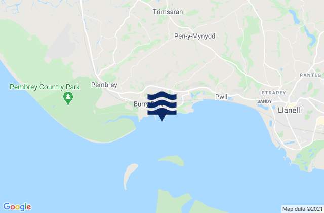 Burry Port Beach, United Kingdom潮水