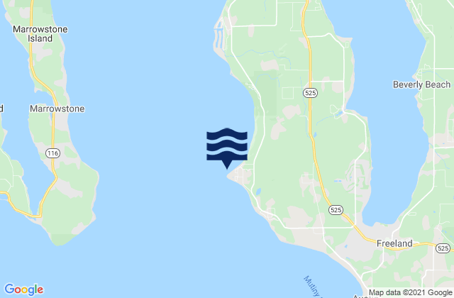 Bush Point (Whidbey Island), United States潮水