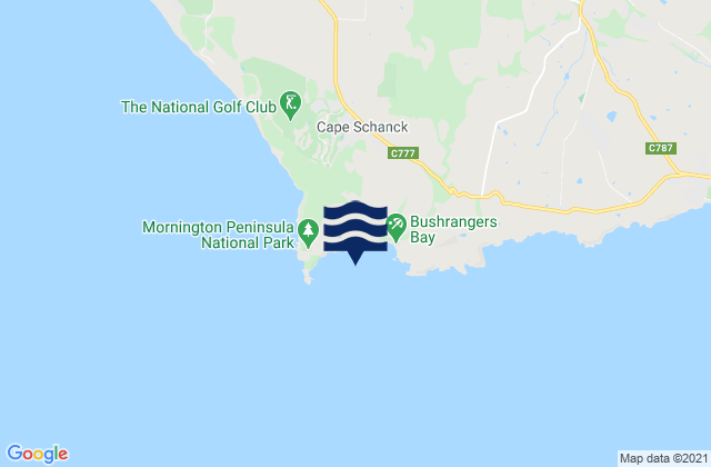 Bushrangers Bay, Australia潮水