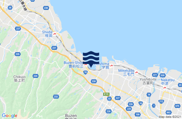 Buzen-shi, Japan潮水