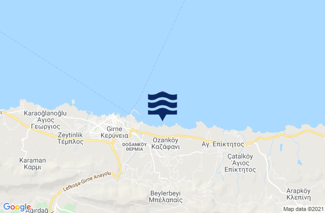 Bélapaïs, Cyprus潮水