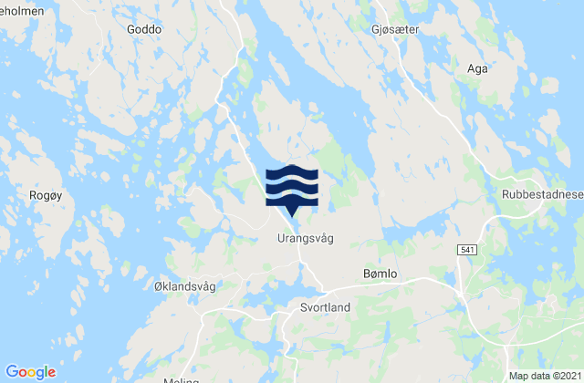 Bømlo, Norway潮水