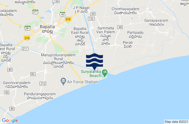 Bāpatla, India潮水