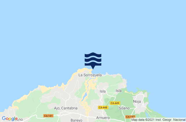 Cabo Ajo, Spain潮水