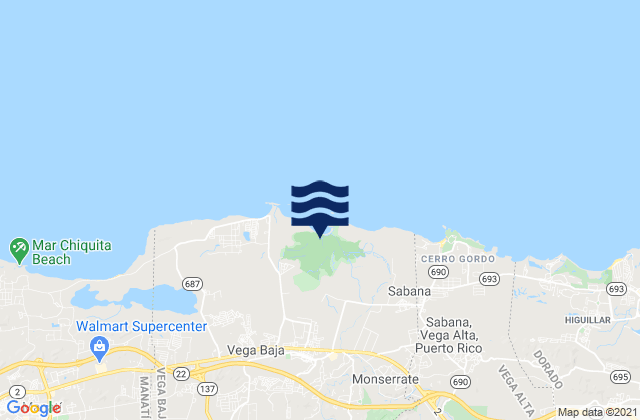 Cabo Caribe Barrio, Puerto Rico潮水