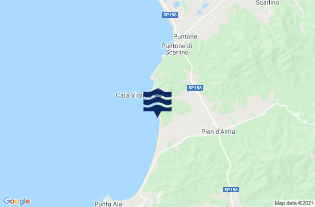 Cala Civette, Italy潮水