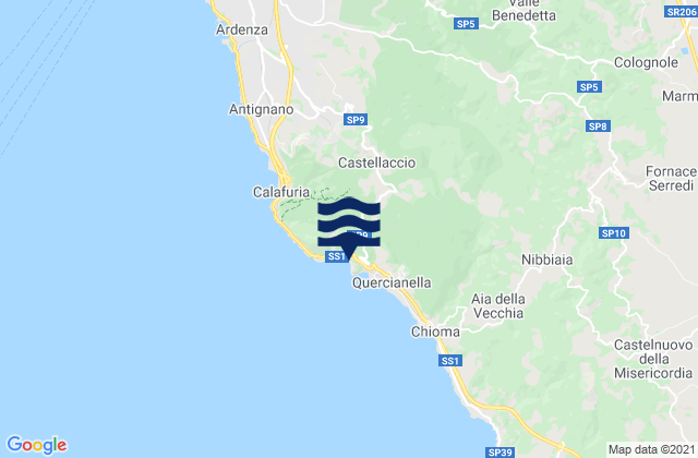 Cala del Leone, Italy潮水