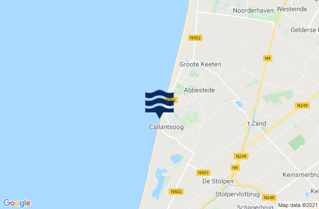 Callantsoog, Netherlands潮水