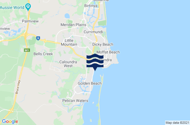 Caloundra West, Australia潮水