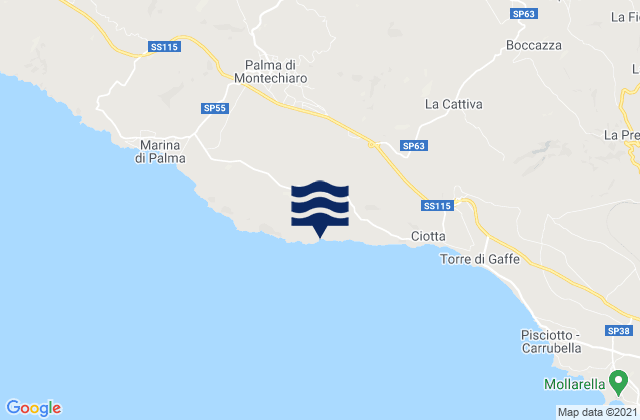 Camastra, Italy潮水