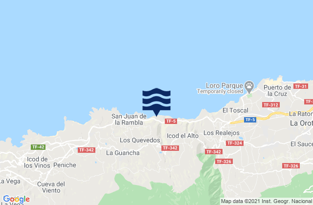 Canarias, Spain潮水