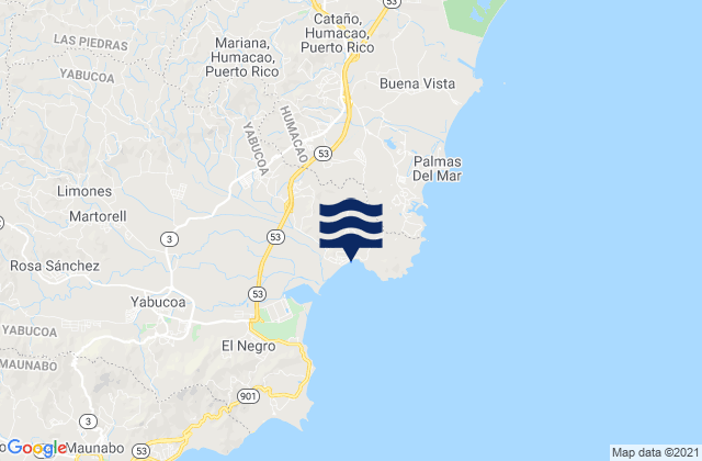 Candelero Arriba, Puerto Rico潮水